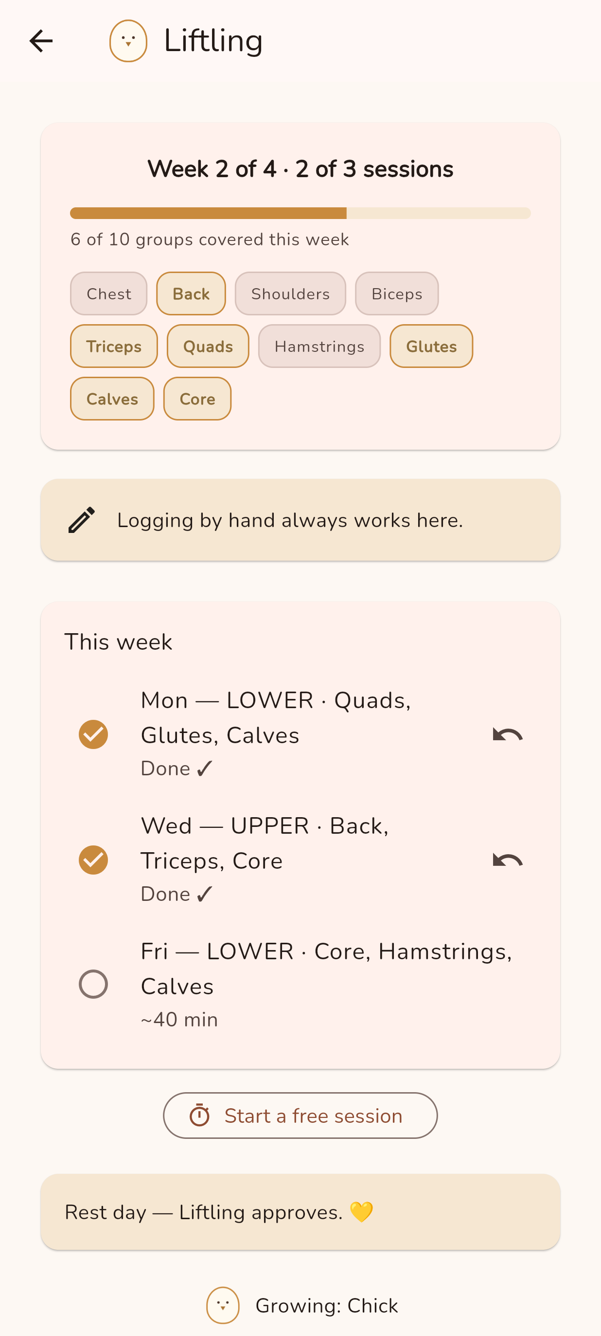 Strength with Liftling screenshot